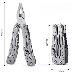 Heavy Duty Foldable Multi Tool Pliers Wire Cutter Saw Screwdriver Durable Stainless Steel Hand Tools For Hiking Emergency Use