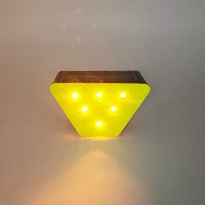 Waterproof Solar LED Warning Guardrail Safety Light With Light Sensor Flashing Outdoor Road Signal Lamp for Highway Bridge Dock