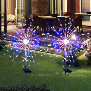 Color Changing Outdoor Waterproof Fairy Garland LED String Garden Lawn Street Christmas Decoration Solar Firework Light