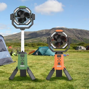 20000mAh Battery Solar Camping Fan Portable Fan With Battery Comping Outdoor Table Colder Air Colling Fan