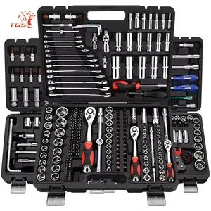 TGS 216pcs Car Mechanics Herramientas Auto Repairing Kit Spanner Tools Set Box Hand Tools Socket Wrench Set Tool Kit Socket Sets