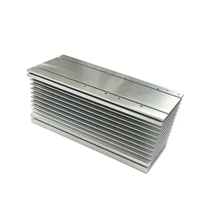 Enclosed Frame Multi-tier Fin Extruded Heatsink Continuous Long Profile Thermal Sink For High Power Amplifier Equipment