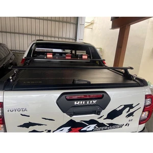 Electric Roller Shutter Cover Aluminum Alloy Hard Retractable Waterproof Anti-theft Tonneau Cover For Toyota Hilux Revo Vigo
