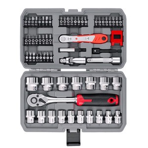 CR-V 40/47/48/64PCS SET Ratchet Socket Wrench Sets Auto Repair Tool Kits Socket Wrench Portable Screwdrivers Car Repair Tools
