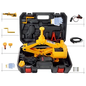 Hot New 12v Floor Lift Car Lifting Jack Electric Hydraulic Jack Set for Auto Repair with Electric Impact Wrench for Car Repair