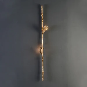 American All-Copper Sconce Wall Lamp, Light Luxury Long Strip Wall Light For Living Room Bedroom Background & Bedside