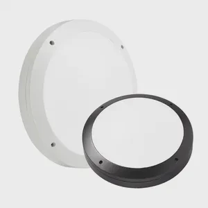 High Quality Outdoor Waterproof Ceiling Light 20W Round Aluminum Moisture-Proof Wall Lamp with Microwave Motion Sensor