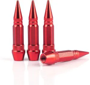 60mm Spiked Valve Caps,Aluminum Dustproof And Waterproof Tire Valve Stem Caps