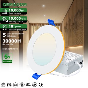 High Brightness Commercial Lighting Dimmable Aluminum Round Panel Lamp 9W 12W Recessed Ceiling LED Panel Light
