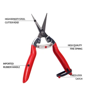 6.5 Inch Pruning Shears HCS Stainless Steel Garden Pruners Bypass Pruning Shears For Fruit Tree Branch Cutting Tool