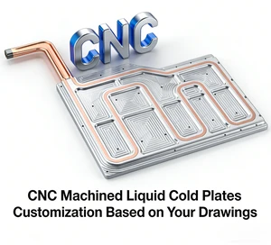 Custom Liquid Cold Plate Heat Sink CNC Machined Aluminum Block Copper Tube Heat Pipe Water Cooling Plate 3-Year Warranty OEM/ODM