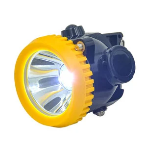 2.5Ah Lithium Ion Battery LED Underground Mining Cap Lamp with 12 Hours Working Time IP65 Emergency Use 2700K Warm White