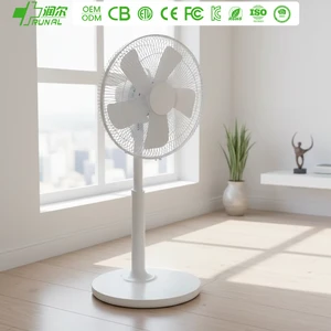 RUNAL Custom Kc Gcc Certificate Plastic Electric Standing Fan With Remote Control Rechargeable Battery Oscillating & Low Noise