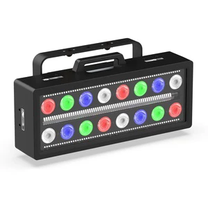 Waterproof IP65 1000W City Color LED Wall Washer 16x25W RGBW 4in1 Plus 256pcs 3W White LED Pixel Strobe Wash Effect for Building