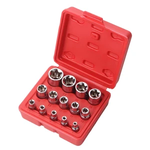 Professional Socket Set Mechanics Tool Kit in Plastic Storage Box for Car Bicycle Motorcycle Engine Repair Maintenance
