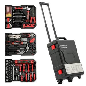 191pcs Heavy Duty Auto Mechanic Tool Set Trolley Box with Hard Case OEM Customizable Ratched Wrench Socket Set