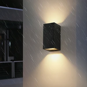 12W/24W LED Outdoor Wall Light Tempered Glass High CRI 95 3-Year Warranty Waterproof IP65 Aluminum Garden Patio AC 85-265V