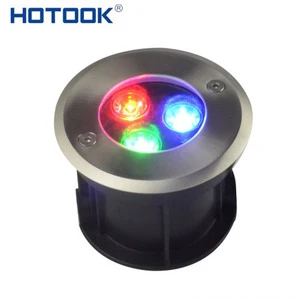 RGB 12V 24V IP68 Buried Lumiere in Ground Well Lights Led Underground Lamp