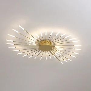 Factory Price Nordic Ceiling Pendant Lighting Chandelier Simple Ceiling Light Living Room for Villa Restaurant