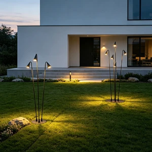 LED Aluminum & Stainless Steel 5W/10W/15W Outdoor Lawn Lamp IP65 Waterproof Garden Park Landscape Light