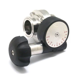 Fine Adjustment Sanitary SS304 SS316L Tri Clamp Manual Butterfly Valve with Handwheel Quick Precision Regulating Butterfly Valve