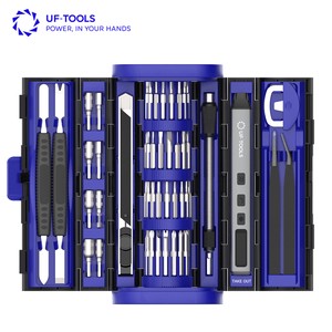 UFTOOLS 83-in-1 OEM Cordless Battery-Powered Power Screwdriver Tool Set With Lithium-Ion Battery For Phone Laptop Repair