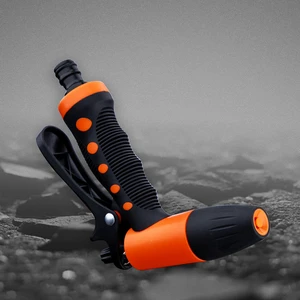 Powerful Heavy Duty Orange 14.7MM Diameter PVC High Pressure Garden Watering Spray Gun And Flexible Hose For Garden Use