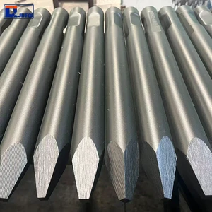 Excavator Parts Hydraulic Rock Hammer Blunt Chisel SB81 HB20G Hydraulic Breaker Chisels Tool of Wedge Type 135mm 140mm