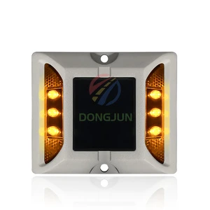 Outdoor Solar Powered Driveway Step Dock Lights 6 Led Reflective Cats Eye Road Stud Marker Solar Pathway Lights