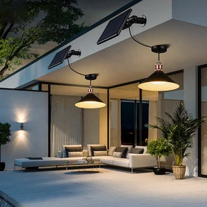 Yunduo Garden Ceiling Lights Waterproof Led Solar Pendant Light Outdoor Indoor Pendant Light
