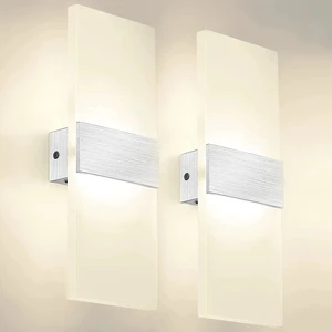 Tuya AC100-240V 8W RGB LED Wall Lamp Color-Changing Voice Control App Controlled Wall Mounted for Bedroom or Room Lighting