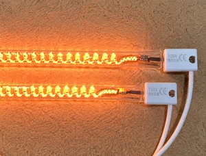 1300mm 1000w Infrared Carbon Fiber Quartz Heating Lamp Infrared Heat Lamp for Tunnel Drying Furnace