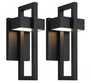 Outdoor Wall Lights Modern Exterior LED Outdoor Wall Sconce Lighting 13.6inch for House Front Door Porch Garage Patio