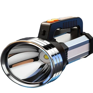 Hot Selling Portable USB Rechargeable LED Tactical Flashlights IP65 Super Bright 6000K Daylight 1000 Lumens Dimmable Searchlight