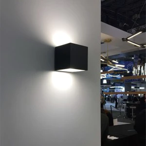 KLED Lighting Modern Square IP65 Waterproof LED Wall Light Warm White Dimmable 5-Year Warranty for Outdoor Garden Bedroom Use