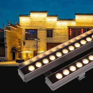 Bridge Engineering Lighting Project Outdoor Waterproof LED Wall Washer Linear Light for Building Facade Hotel Villa Exterior