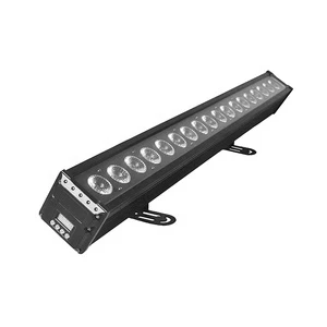 Waterproof Rgb Wall Washer Light 220v 18pcs RGBWA UV 6in1 18w Led Wall Washer Lights Outside
