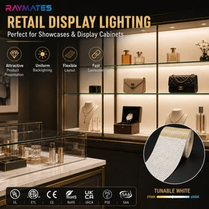UL CE SMD2835 High Brightness Flex LED Sheet 2700K- 6500K Ultra Thin Cuttable 10M Per Roll Dual CCT Flexible LED Sheet