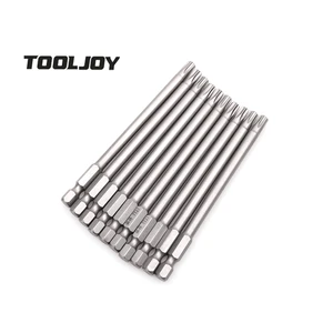 Star Screws Head Screwdriver Bit 6 Point Screw Driver Kit Tools 1/4 Inch Hex Shank T7-T40