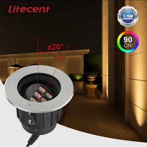 Litecent New Series External Adjustable Inground Light Outdoor LED Buried Lamp 12W IP67 Can Be Adjustable Between 20 Degrees