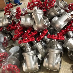 OEM Factory CF8 304 316 Stainless Steel BSP NPT Threaded Gate Valve 1-2 Inch DN15-DN50 PN16 Sluice Valve For Water Treatment