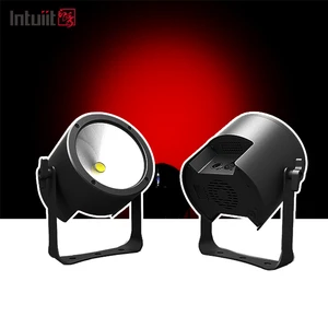 Intuiit Aluminum Alloy 120W RGBW COB LED Par Can Spotlights with DMX512 Control for Indoor Stage and TV Station Lighting