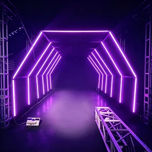 Time Tunnel Led Bar Rgb Dmx Light Part Disco Light Stage Rgb Led Light Bar Silver