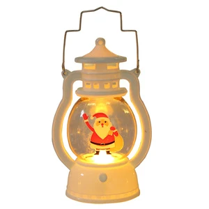 LED Night Light for Christmas Decorations Handheld Small Oil Lamps Christmas Gift Decoration LED Lamp