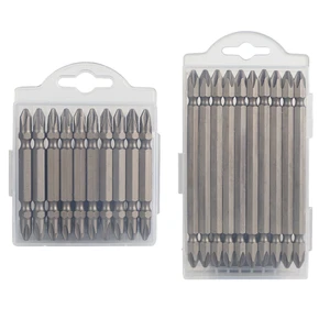 High Torque S2 Double Phillips 65-150mm PH2 Air Screwdriver Bits Set 6.35mm Sandblasting Tip Cape Nunchaku Steel Source DIY