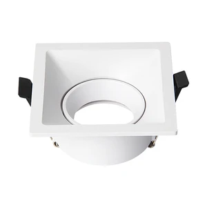 ERDU Gu10 GX53 Gu5.3 Spot Light Frame Recessed Cob Spotlight Downlight Plastic Led Module Mr16 Housing
