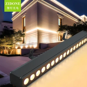 IP65 RGB Tube Type High Brightness Anti-Corrosion LED Wall Washer Light Tube Design for Exterior Bridge Building