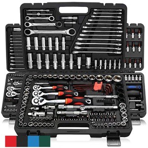 Customized Custom Tools Set Box Wrench Socket Hand Professional Herramientas Kit Mechanical Spanner Car Mechanics Tool Sets