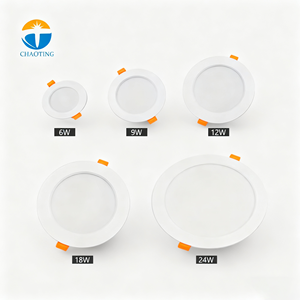 Factory Direct Recessed Downlights Optional Cct 3000K 4000K 6000K 6W 9W 12W 18W 24W Led Panel Lamps Led Ceiling Spot Down Lights