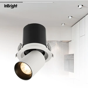 High Lumens LED Recessed Downlight 7W 10W 12W 25W 35W Aluminum Industrial Hotel Use Commercial Exhibition Lighting